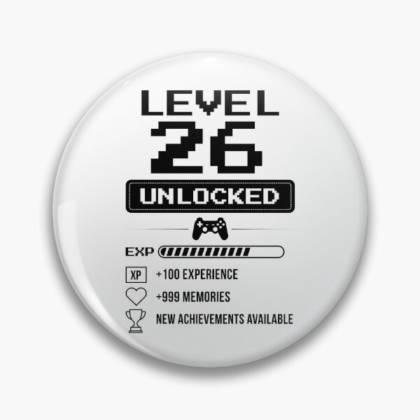 Item preview, Level 26 Unlocked birthday gift designed and sold by NumbersFort.