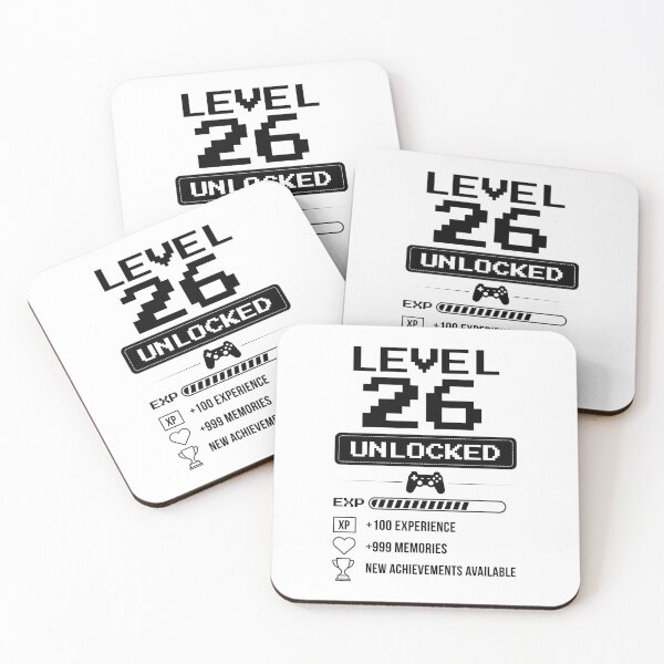 Item preview, Level 26 Unlocked birthday gift designed and sold by NumbersFort.