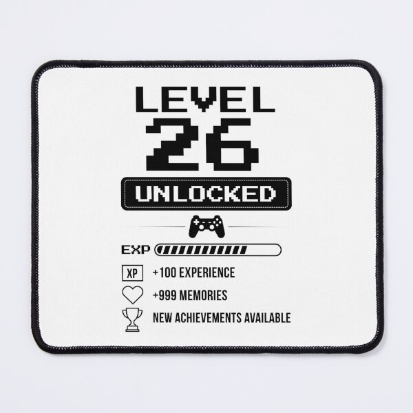 Item preview, Level 26 Unlocked birthday gift designed and sold by NumbersFort.