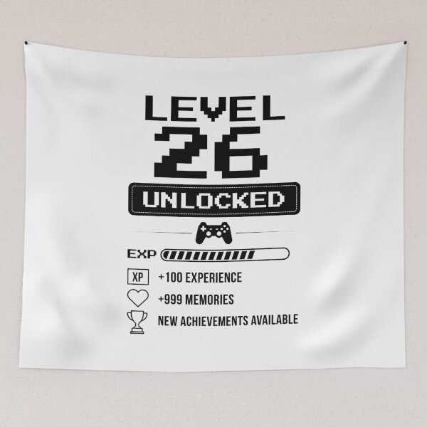 Item preview, Level 26 Unlocked birthday gift designed and sold by NumbersFort.