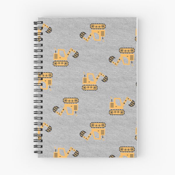 Item preview, Little Digger Construction Zone – Yellow Excavator Repeat Pattern designed and sold by EK EXCLUSIVE.