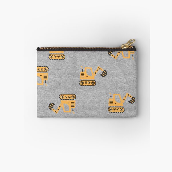 Item preview, Little Digger Construction Zone – Yellow Excavator Repeat Pattern designed and sold by EK EXCLUSIVE.