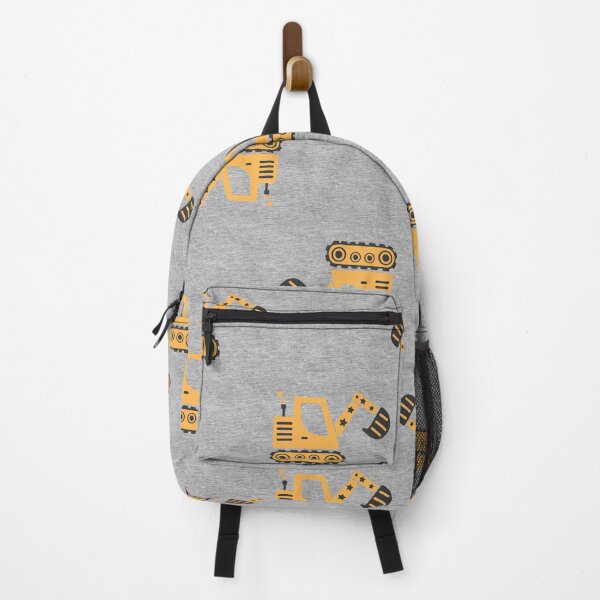 Item preview, Little Digger Construction Zone – Yellow Excavator Repeat Pattern designed and sold by EK EXCLUSIVE.