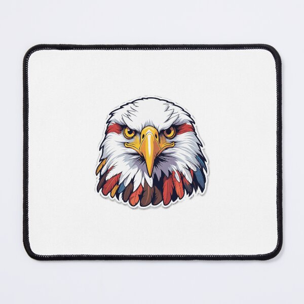 Item preview, Bald Eagle Head – Colorful Eagle Illustration designed and sold by Glowfy.