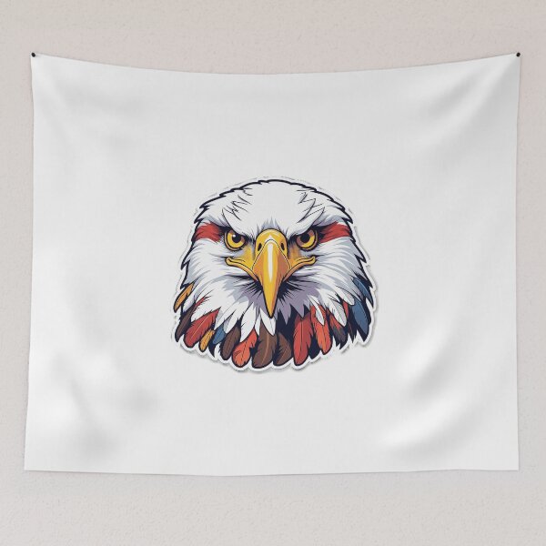 Item preview, Bald Eagle Head – Colorful Eagle Illustration designed and sold by Glowfy.
