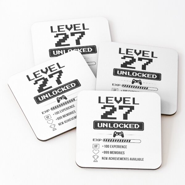 Item preview, Level 27 Unlocked birthday gift designed and sold by NumbersFort.