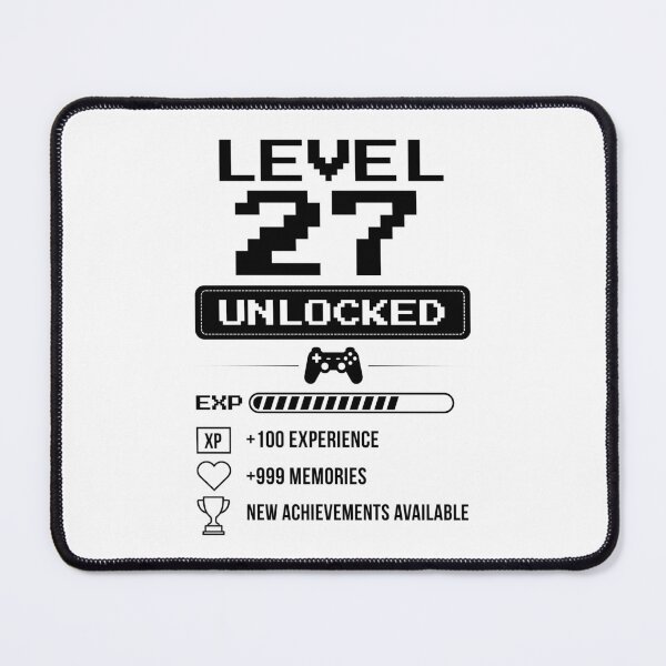 Item preview, Level 27 Unlocked birthday gift designed and sold by NumbersFort.