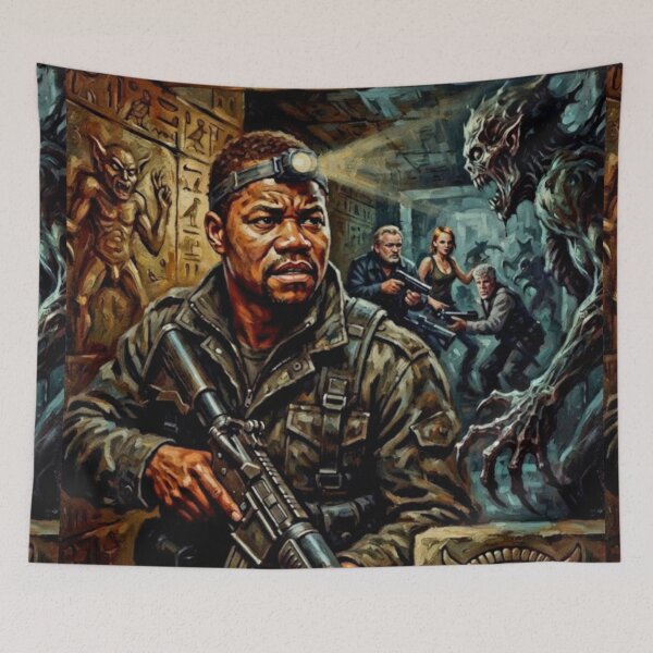 Item preview, The Devil's Tomb Ultimate Action Horror Fine Art Tribute designed and sold by Art's Diner.