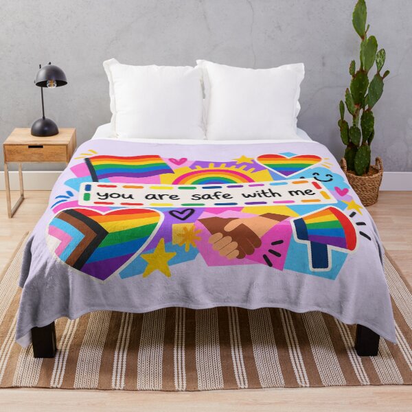 Item preview, "You are safe with me” Pride/Ally designed and sold by dannydesignerco.