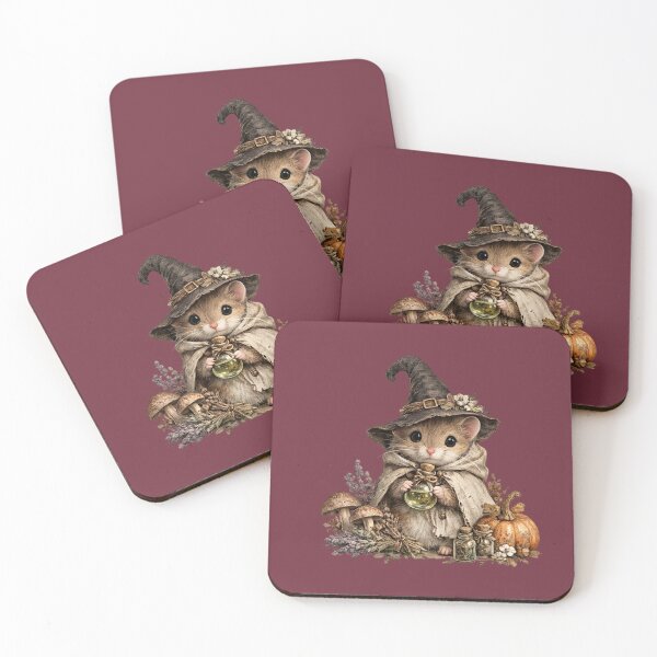 Item preview, Premium Cottagecore Witch Apothecary Mouse Art – Vintage Halloween Print designed and sold by MagicMakerPh.