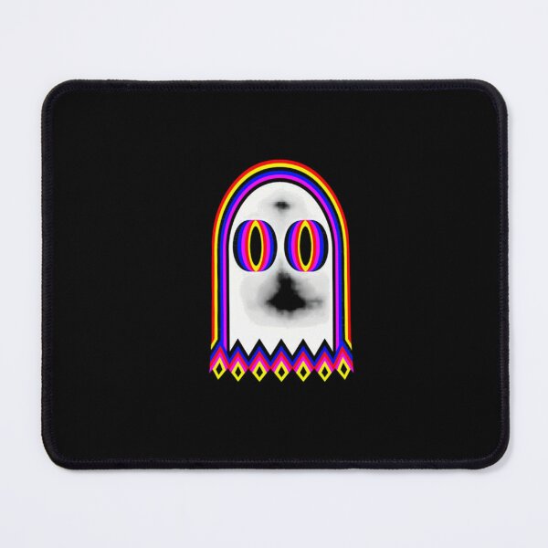 Item preview, Psychedelic Ghost Vaporwave Rainbow Optical Illusion Rave Art designed and sold by ChaosColorCo.