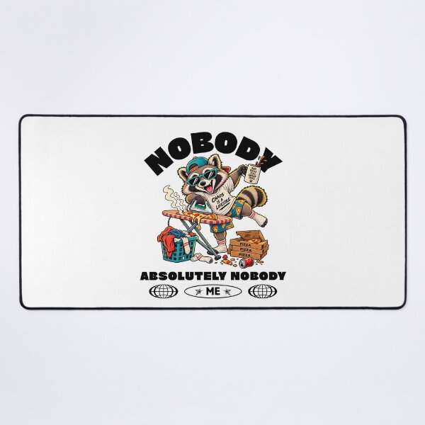 Item preview, Nobody: Absolutely Nobody: Me – Chaotic Raccoon Pizza & Laundry Humor designed and sold by Peerless-Prime.
