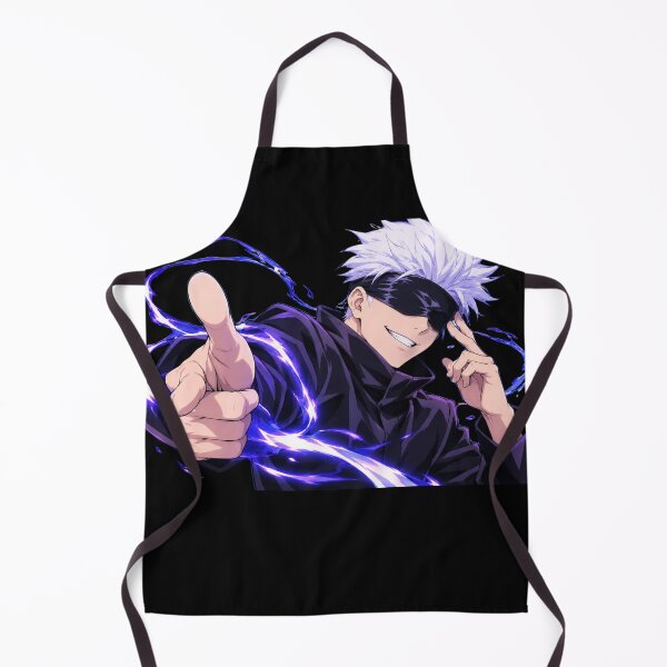 Item preview, White Hair Anime Sorcerer – Purple Energy Supernatural Warrior designed and sold by FXFandomFactory.