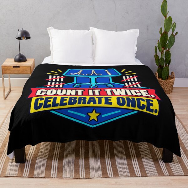 Item preview, Count It Twice Celebrate Once Scrub Tech Badge designed and sold by DreamLayerStudio.