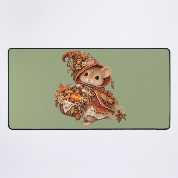 Item preview, Premium Cottagecore Woodland Halloween Mouse Art – Vintage Storybook Print designed and sold by MagicMakerPh.