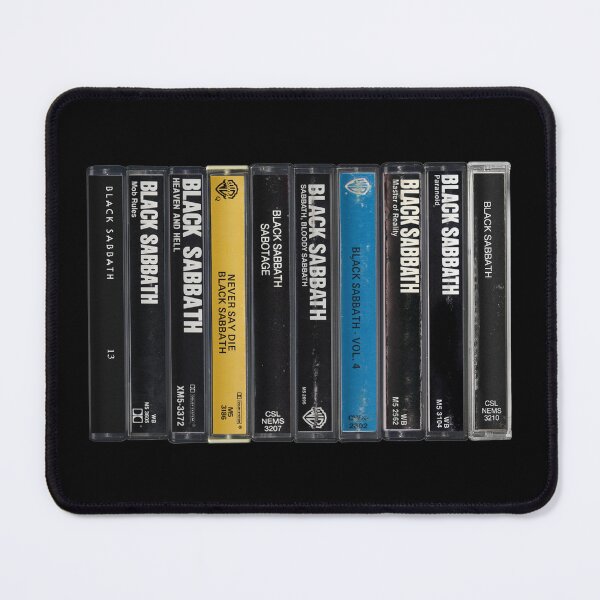 Item preview, Black Sabbath - Studio Albums -  Vintage Cassette Print designed and sold by Mr Mustard Prints.