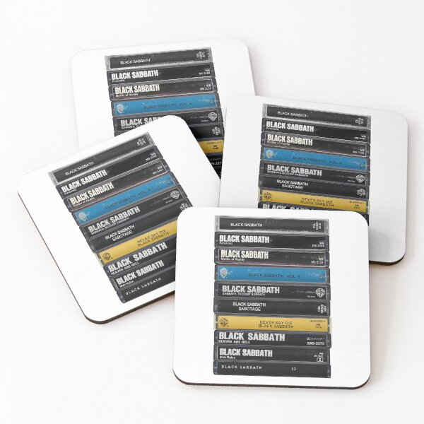 Item preview, Black Sabbath - Studio Albums -  Vintage Cassette Print designed and sold by Mr Mustard Prints.