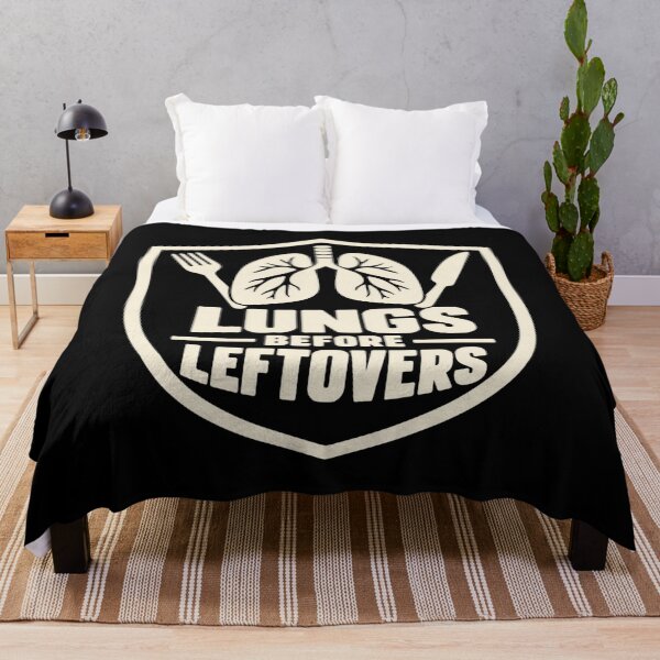 Item preview, Lungs Before Leftovers Respiratory Therapist Humor designed and sold by DreamLayerStudio.