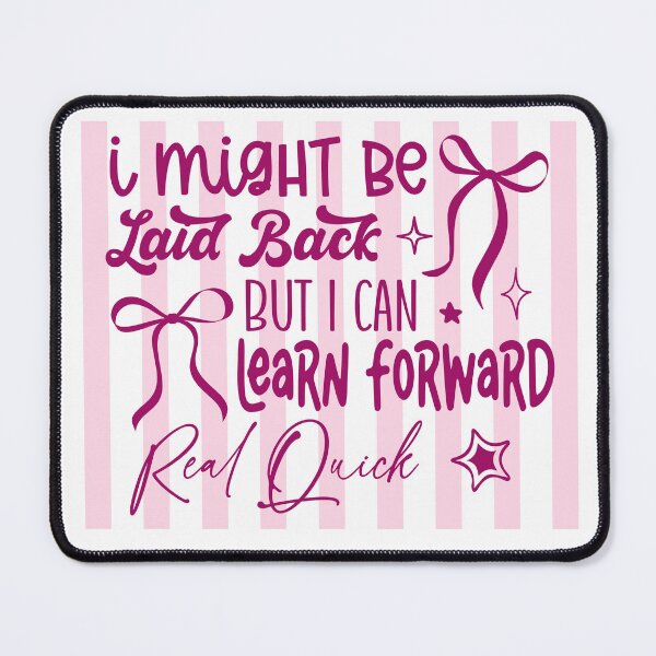 Item preview, I Might Be Laid Back But I Can't Lean Forward Funny Quote designed and sold by LASTIQUE-dd.