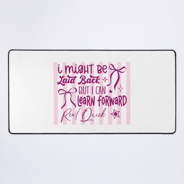 Item preview, I Might Be Laid Back But I Can't Lean Forward Funny Quote designed and sold by LASTIQUE-dd.