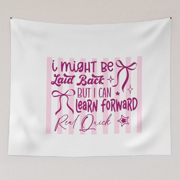 Item preview, I Might Be Laid Back But I Can't Lean Forward Funny Quote designed and sold by LASTIQUE-dd.