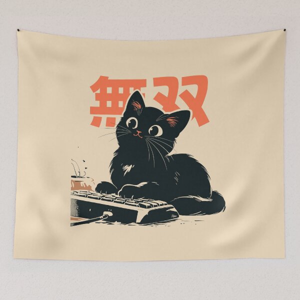 Item preview, Black Cat Mechanical Keyboard Programmer Japanese designed and sold by mustbewhy.