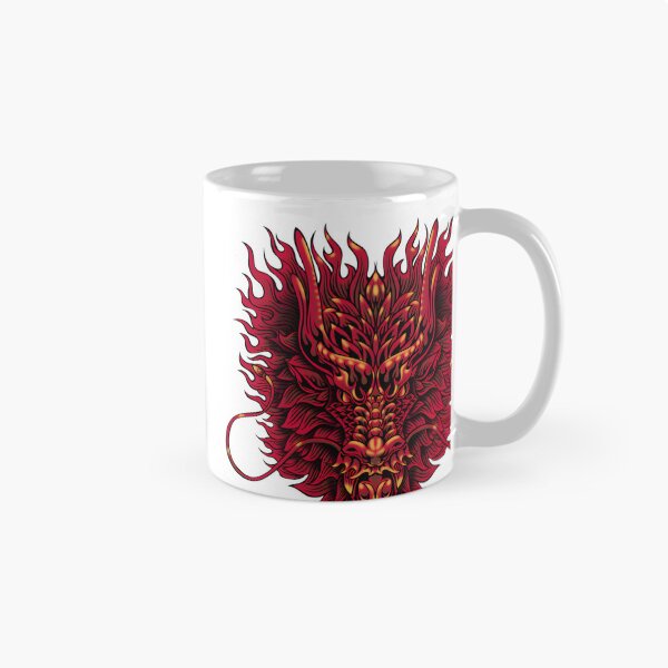 Item preview, Red Asian Dragon Tattoo Design with Traditional Style and Bold Details designed and sold by laxxers.