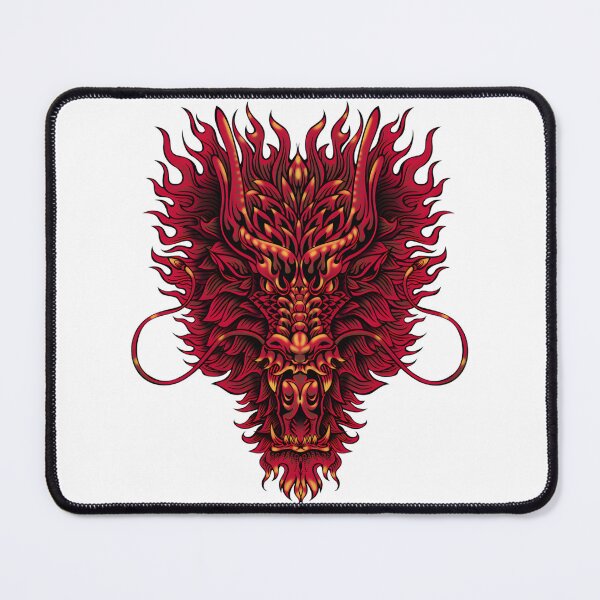 Item preview, Red Asian Dragon Tattoo Design with Traditional Style and Bold Details designed and sold by laxxers.