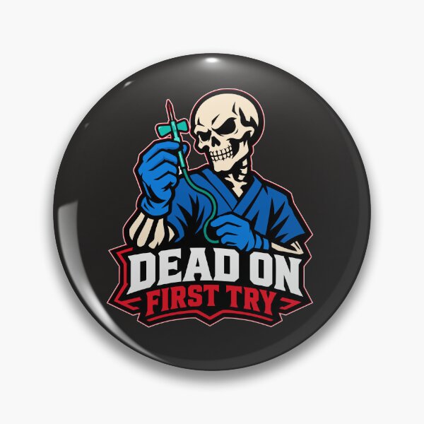 Item preview, Phlebotomist Skeleton Shirt - Dead On First Try Halloween Tee designed and sold by 3Tubes.