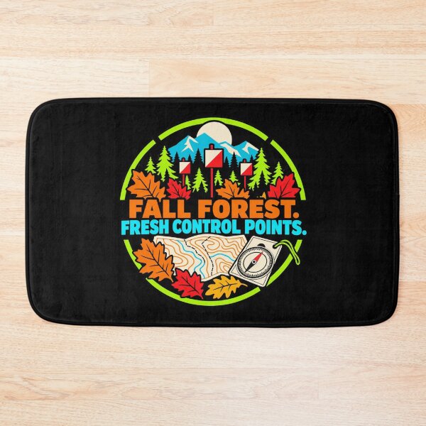 Item preview, Fall Forest Fresh Control Points Orienteering Badge designed and sold by DreamLayerStudio.