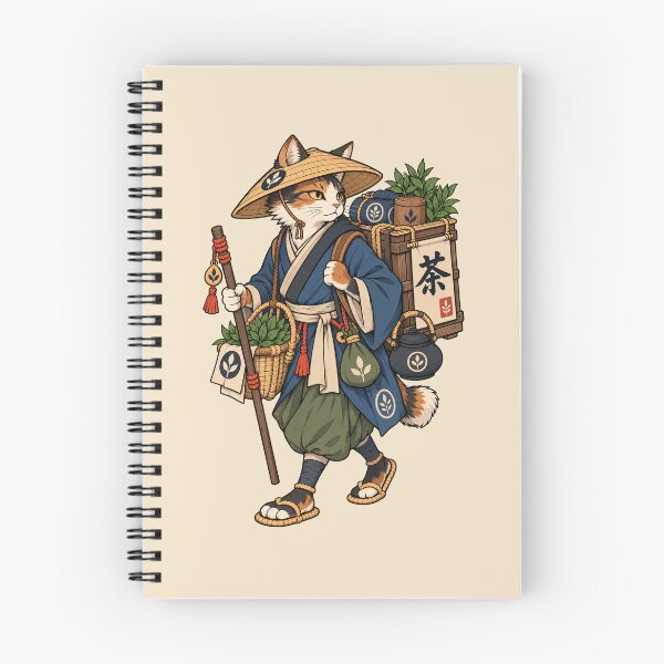 Item preview, Japanese Bobtail Tea Merchant Vintage Art | Japanese Cat Tea Seller Illustration | Traditional Japan designed and sold by Leeded.