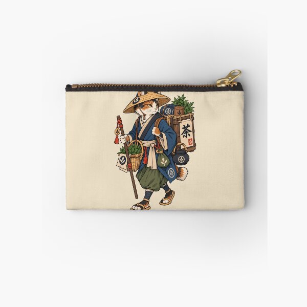 Item preview, Japanese Bobtail Tea Merchant Vintage Art | Japanese Cat Tea Seller Illustration | Traditional Japan designed and sold by Leeded.