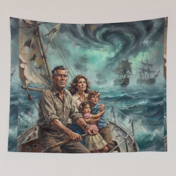 Item preview, The Bermuda Triangle Ultimate Mystery Sci-Fi Fine Art Tribute designed and sold by Art's Diner.