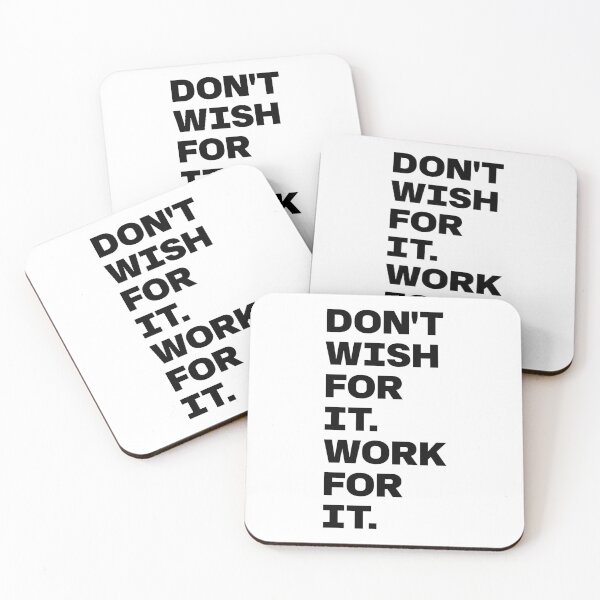 Item preview, Don't Wish For It. Work For It. designed and sold by PublicArtDesign.