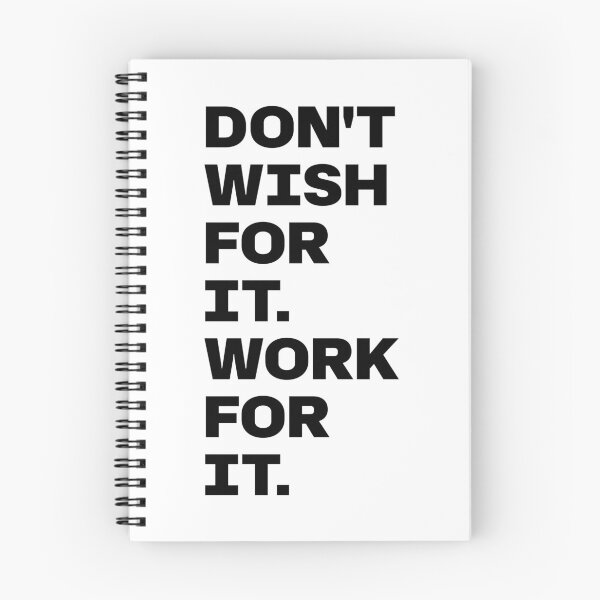 Item preview, Don't Wish For It. Work For It. designed and sold by PublicArtDesign.