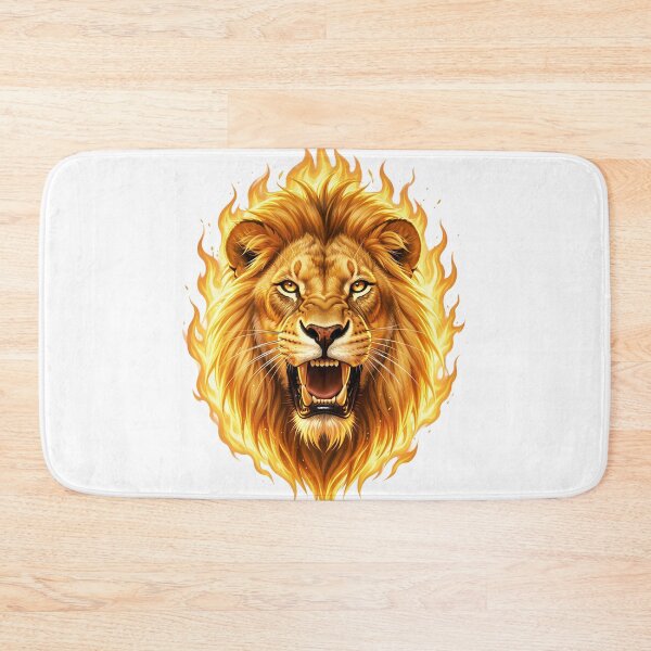 Item preview, Hot Lion  – The Majestic Flame of Wildlife designed and sold by Marcu Ioachim.