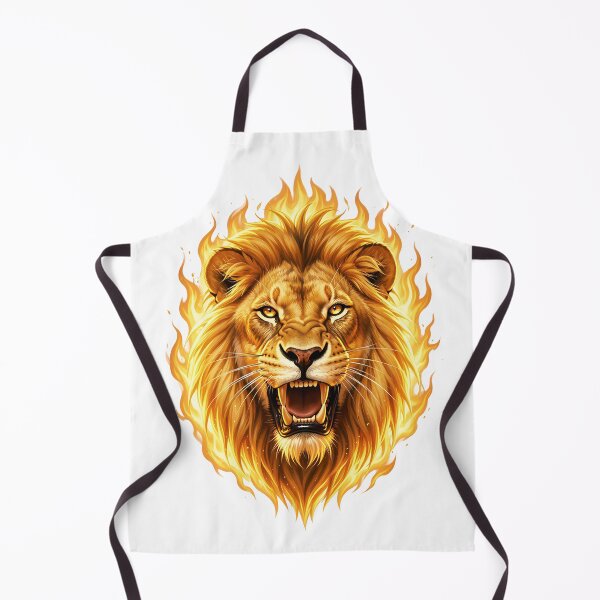 Item preview, Hot Lion  – The Majestic Flame of Wildlife designed and sold by Marcu Ioachim.