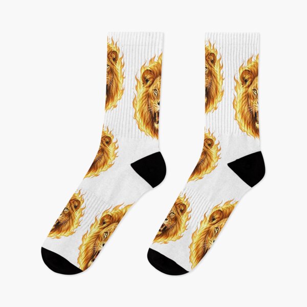 Item preview, Hot Lion  – The Majestic Flame of Wildlife designed and sold by Marcu Ioachim.