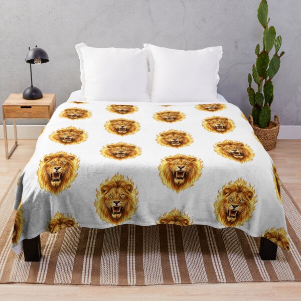 Item preview, Hot Lion  – The Majestic Flame of Wildlife designed and sold by Marcu Ioachim.