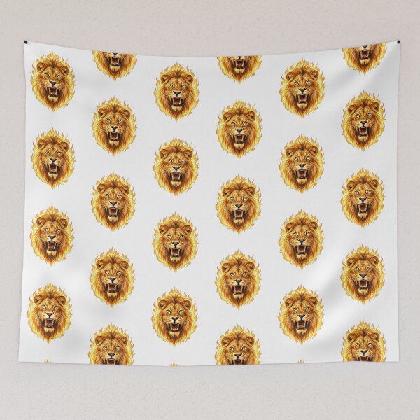 Item preview, Hot Lion  – The Majestic Flame of Wildlife designed and sold by Marcu Ioachim.