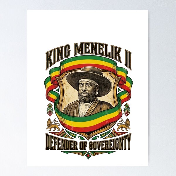 Item preview, Ethiopia, king Minilik  designed and sold by Abelfashion.