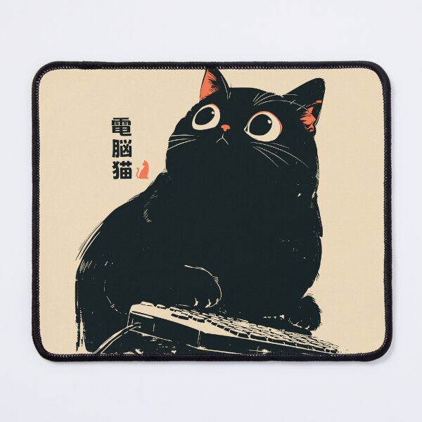 Item preview, PC Gamer Black Cat Mechanical Keyboard Japanese designed and sold by mustbewhy.