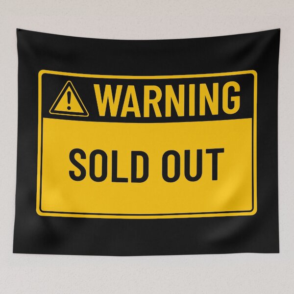 Item preview, Warning: Sold Out designed and sold by mr-k-store.