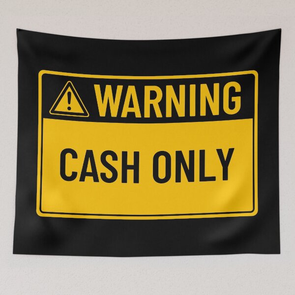 Item preview, Warning: Cash Only designed and sold by mr-k-store.