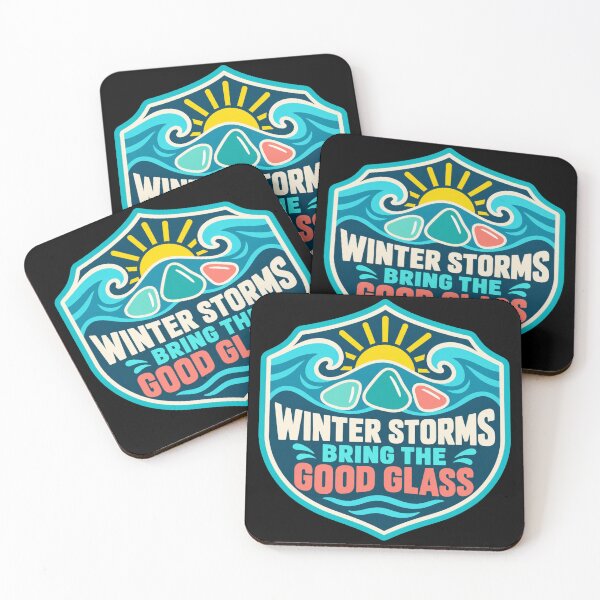 Item preview, Winter Storms Bring The Good Glass Sea Glass Collecting designed and sold by DreamLayerStudio.