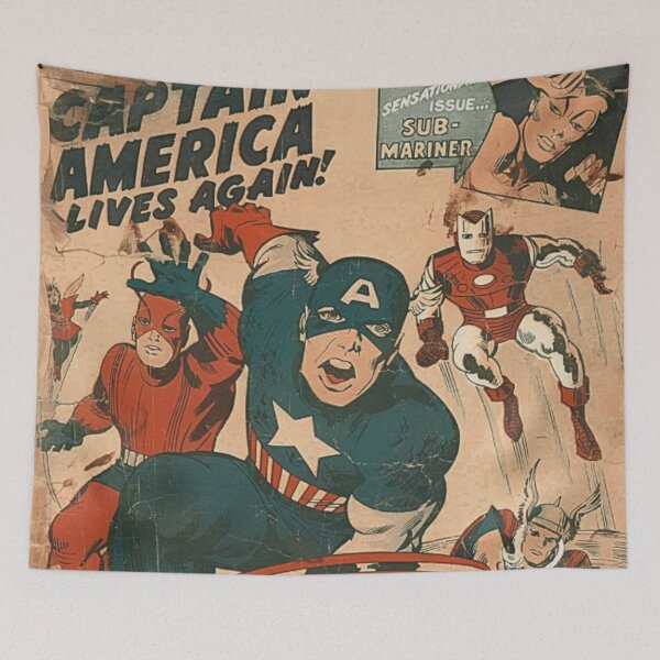 Item preview, Avengers #4 Classic Comic Book Cover Wall Art designed and sold by Iceberg Comic Book Lounge.