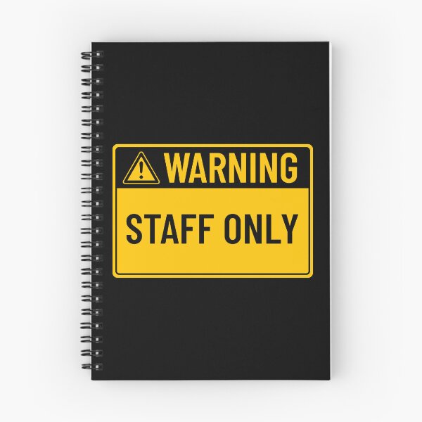 Item preview, Warning: Staff Only designed and sold by mr-k-store.