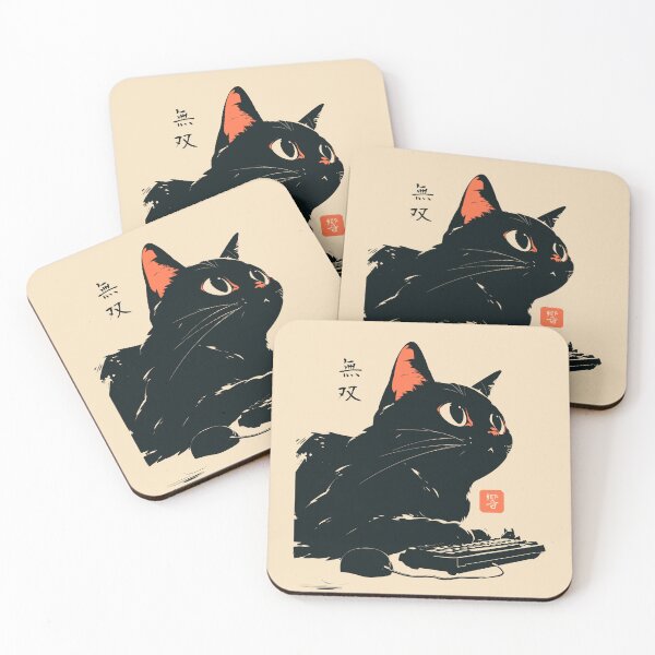 Item preview, Gamer Cat Keyboard Japanese Aesthetic designed and sold by mustbewhy.