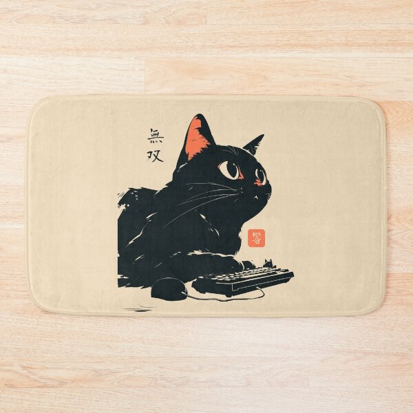 Item preview, Gamer Cat Keyboard Japanese Aesthetic designed and sold by mustbewhy.