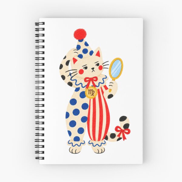 Artikelvorschau, Perfektionistische Jungfrau-Clownkatze. Niedliches Sternzeichen-Kätzchen. Clowncore. entworfen und verkauft von CoCoArt-Ua.
